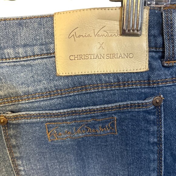 Gloria Vanderbilt X Christian Siriano Womens Denim Jeans Size 32/14 Blue Mid-Ris - Picture 6 of 7
